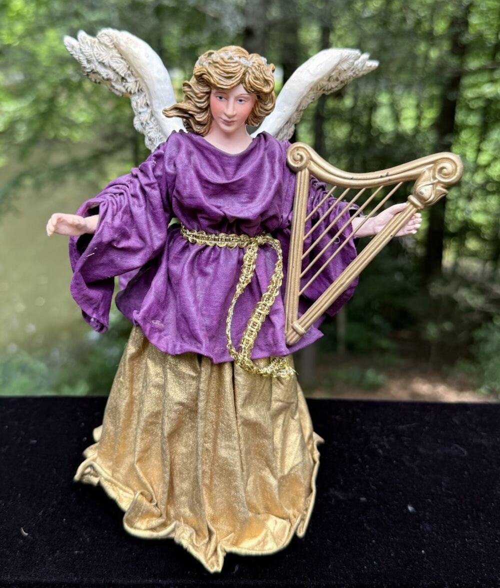 Vintage KURT S. ADLER Collectibles HandPainted FABRICHE Regal Angel-Figurine BA